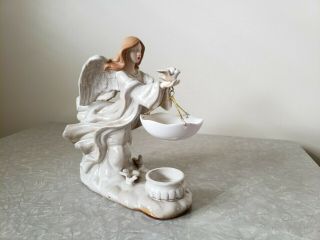 Yankee Candle Angel Wax Tart Warmer Doves Burner Rare Paint Collectible Retired
