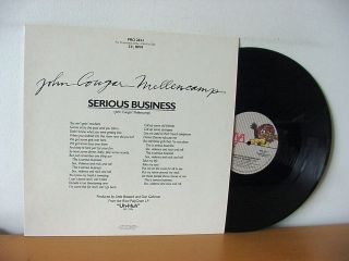 John Cougar Mellencamp " Serious Business " Rare Promo 12 " Ep 1983 (riva Pro - 283)