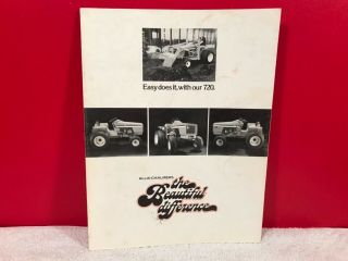 Rare 1978 Allis - Chalmers 720 Garden Farm Tractor Dealer Brochure