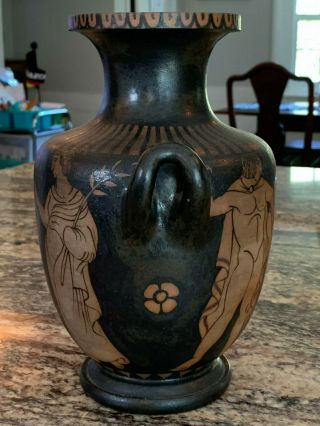 Fantastic Signed Antique Ancient Greek Pottery Handled Vase 2