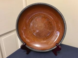 19th Century Redware Pie Plate/ Shallow Bowl