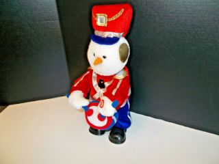 Rare T.  L.  Toys Hk Ltd Christmas Singing Animated Marching Band Plush Snowman