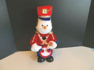 RARE T.  L.  Toys HK LTD Christmas Singing Animated Marching Band Plush Snowman 2