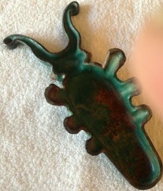 Antique Cast Iron Beetle Bug Boot Jack Shoe Horn Cowboy Western Boot Remover 3