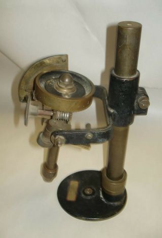 Rare Antique Brass Microscope Measurement Tool Parts