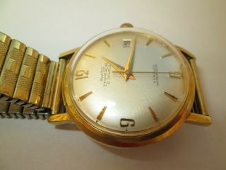 Vintage Watch Swiss Emperor 21 Jewels Incabloc Rolled Gold Fixo Flex Strap