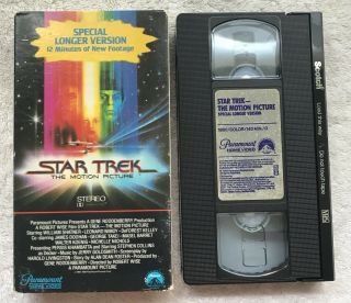 Star Trek: The Motion Picture (vhs) 1980 Rare Collectible Cult Oop