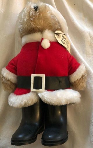 Vintage Rare 13 " 1983 Christmas Paddington Bear Santa Claus By Eden Toys