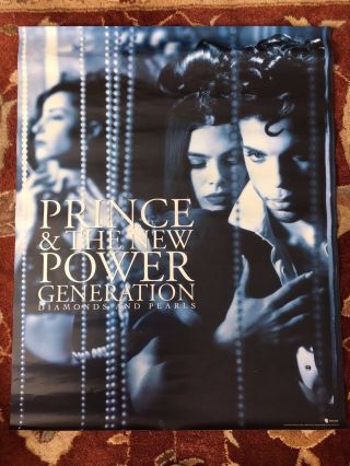 Prince Diamonds And Pearls Rare Promotional Poster
