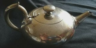 Antique Victorian Elkington & Co Silver Plated Teapot Design No.  2002
