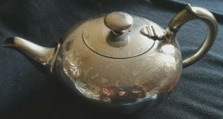Antique Victorian Elkington & co silver plated teapot design no.  2002 2