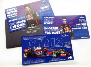 Red Bull F1 Full Set of 6 Cards Verstappen Ricciardo Sainz Kvyat STR12 RB13 Rare 3