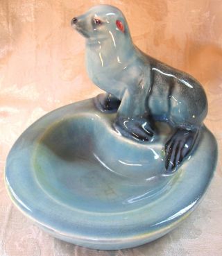Beswick - The Old Blue Glaze,  This Rare And Hard To Find Piece " Blue Seal Bowl "