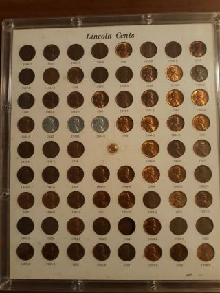 2 RARE VTG Capital Plastic Coin Holders & Lincoln Memorial Cents Hard to Find 2
