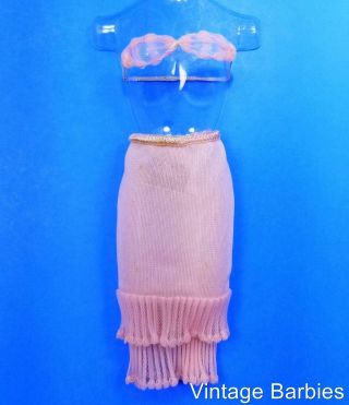 Barbie Doll Fashion Pak Pink Lingerie 919 Bra & Slip Vintage 1960 