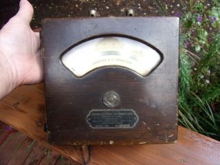 Antique Weston A.  C Ammeter Model 155  Not Patent 1898 Salvage