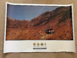 Rare Land Rover Discovery Large Dealership Poster 100x70cm V1