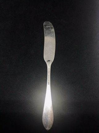 TIFFANY CO 1910 STERLING SILVER FANEUIL BUTTER SPREADER NO MONO 5.  75  FLAT 2