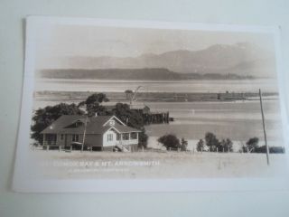 Canada Comox Bay,  Mount Arrowsmith Rare Rppc Franked,  Stamped 1952 §a2211