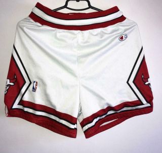 Extra Rare Vintage Chicago Bulls Champion Basketball Nba Shorts Size Xs