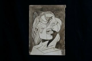 Drawing On Paper,  Vintage,  Rare,  Signature Picasso