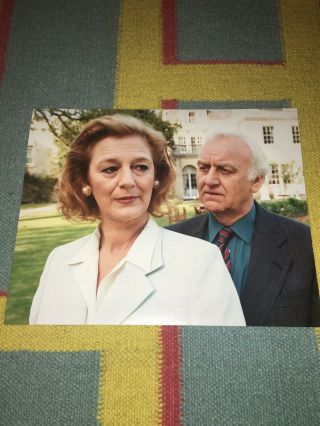 John Thaw & Maggie Steed In Inspector Morse - Rare 1997 Press Photo