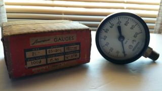 Rare Vintage Industrial Lonergan Los Angeles Gauge Meter 100psi.  - Steampunk L.  A