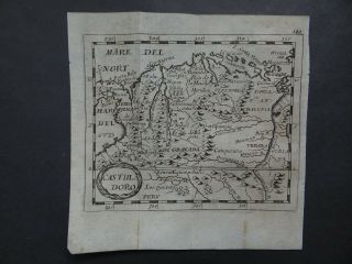 1694 Du Val Atlas Map Castilla Doro - Columbia Venezuela South America Duval