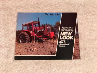 Rare 1976 International Harvester 1566 Tractor Dealer Sales Brochure