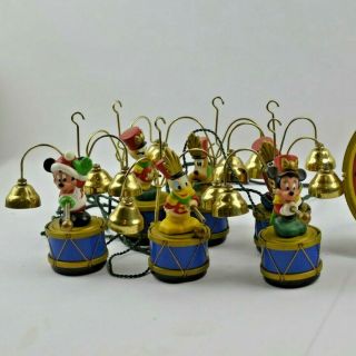 RARE Vintage Mr Christmas Disney Mickey’s Marching Band Musical Bells READ 2