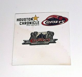 Vintage Houston Comets 10th Anniversary Wnba Promo Lapel Collectible Pin Rare