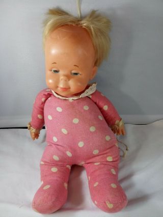 Vintage Mattel Polka Dot Drowsy Doll,  No Longer Speaking