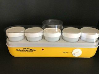 Family Sized Salton Thermostat Jumbo Yogurt Maker Ym - 8 - Rare -