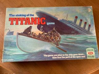 The Sinking Of The Titanic Board Game Ideal 1976,  Rare Find