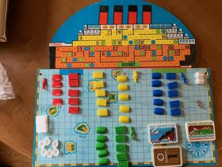 The Sinking of the Titanic Board Game Ideal 1976,  rare find 3