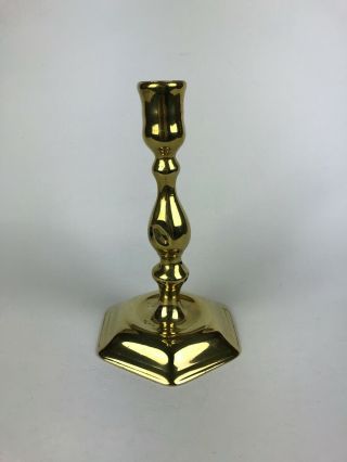 A Queen Anne Early 18th Century Hand Wrought Seamed Brass Candlestick - c.  1705. 2