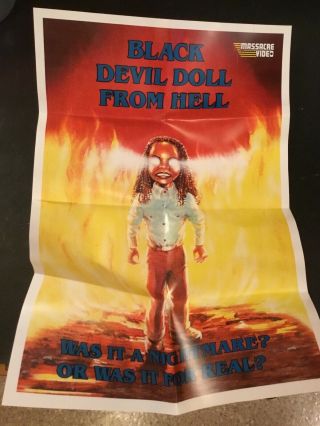 Black Devil Doll From Hell Hardbox Dvd Cover A Massacre Video hard box rare oop 3
