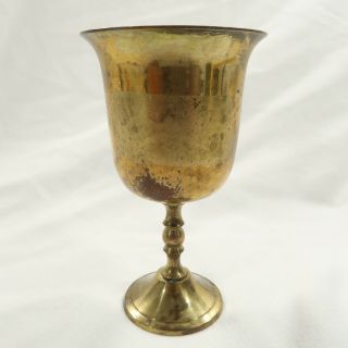 Silver Plated Wine Goblet Vintage Made In India 5 Inches In Height 2