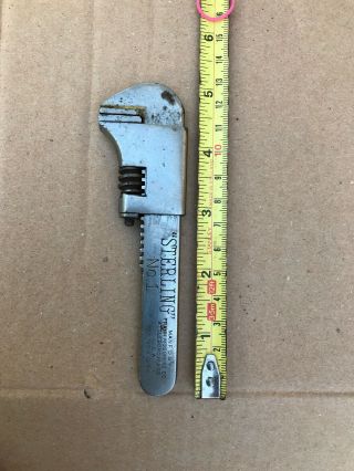 Sterling No.  1 Adjustable Bicycle Wrench Spanner Frank Mossberg Co Rare Small