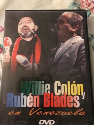 Willie Colon Y Ruben Blades En Venezuela.  Dvd Video.  Rare