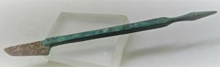 Circa 200 - 300ad Ancient Roman Bronze And Iron Medical Scalpel Europe