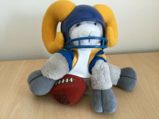 Rare 1983 Nfl Huddles Los Angeles Rams Tudor Games Mascot Official Licensed Plus