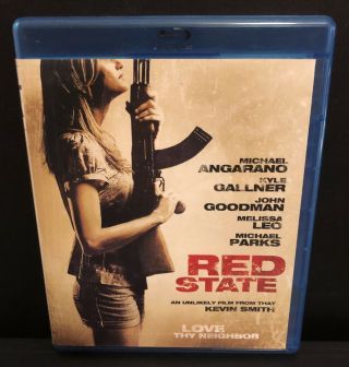 Red State Blu - Ray Rare Kevin Smith 2011 Horror Thriller Out Of Print