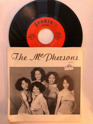 The Mcphersons Making Music 45 Rare Private Modern Soul Pic Cover Farja