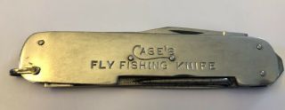 Vintage Rare Case XX Fly Fishing Knife Stainless USA - Scissors No Spring 2