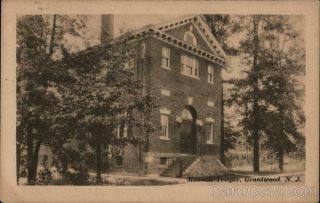 1927 Grantwood,  Nj Masonic Temple The Nomis Mfg.  Co. ,  Inc.  Antique Postcard