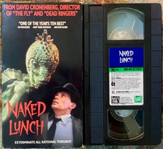 “naked Lunch” Vhs David Cronenberg Very Rare Science Fiction Horror