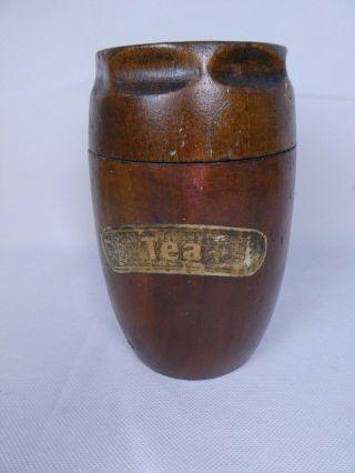 Vintage Wooden Tea Caddy.  Edwardian.  Or 1920 