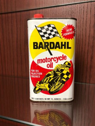 Rare.  Late 1960’s - Early 1970’s.  Bardahl Motorcycle Oil Can