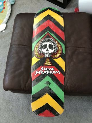 Steve Steadham Powell Classic Spade Skateboard Deck Rare Nos